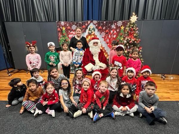 Mrs. Calise's class meets Santa!